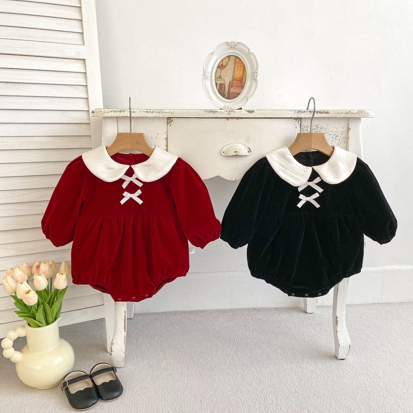 Autumn and Winter Long Sleeves Peter Pan Collar